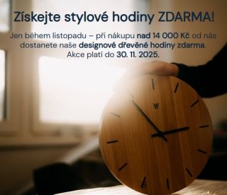 🎄 Vánoce jsou ještě daleko… ale my rozdáváme dárky už teď! 🎁 Nakupte nad 14 000 Kč a vyberte si naše stylové dřevěné...